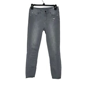 Articles of Society Women's Jeans Carly Distressed Skinny Denim Mid-Rise Gray 26